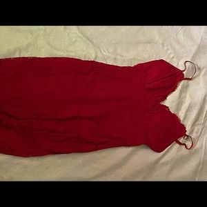 red lace dress